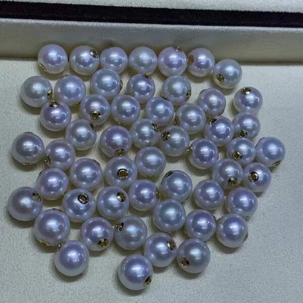 10-11mm float pearl 10-11mm floating pearl necklace round white with S925 gasket 5A