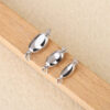 Necklace clasp bracelet clasp ingot shape S925 3 size price for 10pcs(10pcs/bag）)