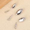 Necklace clasp bracelet clasp ingot shape S925 3 size price for 10pcs(10pcs/bag）)