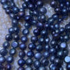 11-12mm button pearl drill on top dyed Peacock color 4A