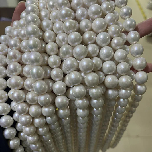 11-14mm edison pearl strand white 11-14mm edison pearl round white 40cm/strand 3A-4A