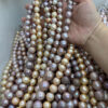 11-14mm color pearl edison round big size 38cm/strand 3A-4A