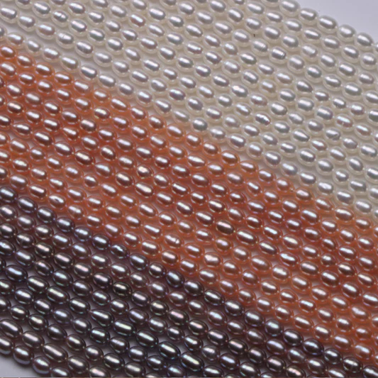 5-6mm rice pearl string 38cm/string 4A