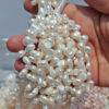 5-7mm baroque nugget drill on top white peach champagne 38cm/string 4A