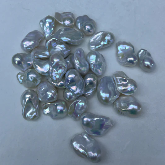 16mm white Baroque pearl loose 5A shining luster