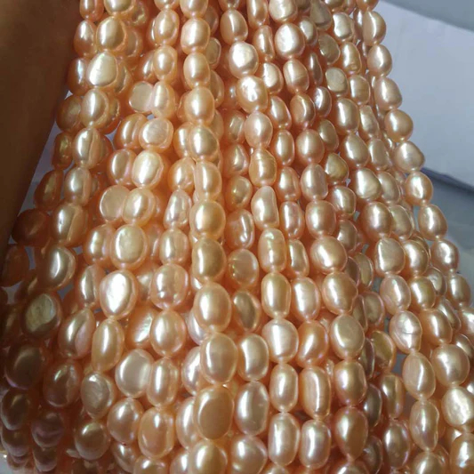 7-8mm baroque nugget peach 38cm/string 4A