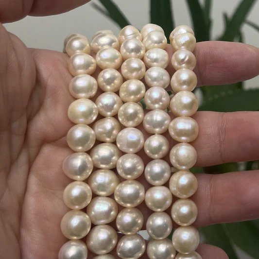 8-9mm potato champagne pearls 4A