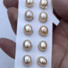 8-9mm rice/drop pearl earring white/pink/peach 5A 1 card/10 pair