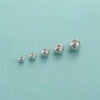 Spacer bead Round Corrugated beads S925 for jewelry making price for 50pcs (50pcs/bag)