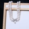 Double pearl necklace, 5A quality
